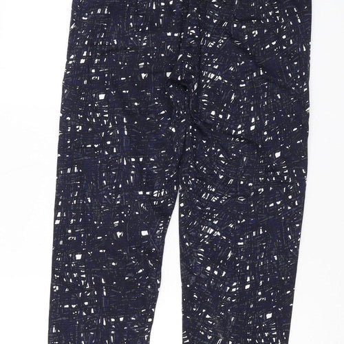 Great Plains Women's Blue Geometric Trousers Size 10