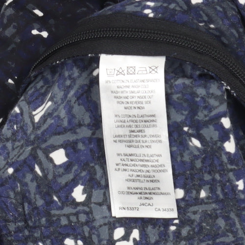 Great Plains Women's Blue Geometric Trousers Size 10