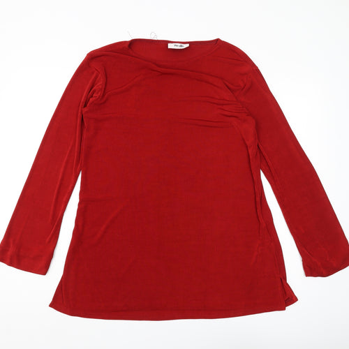 Wallis Women's Red Tunic, Size 12, Autumn Chic