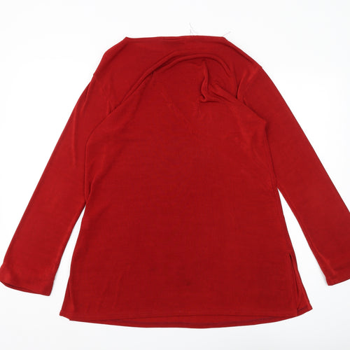 Wallis Women's Red Tunic, Size 12, Autumn Chic