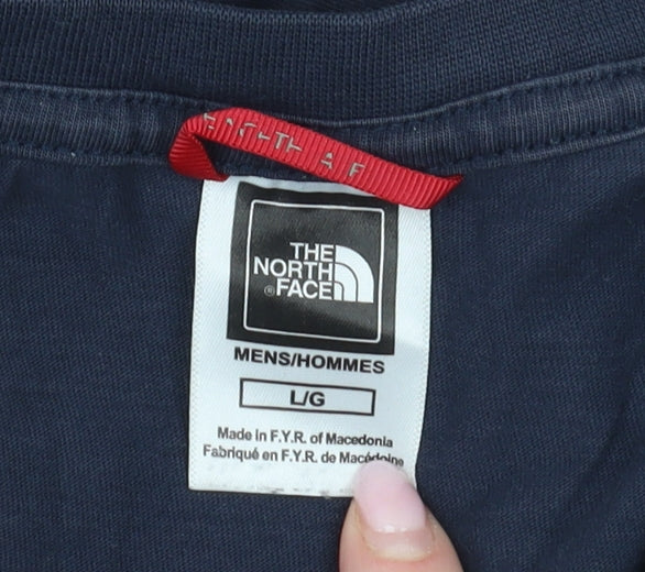 The North Face Men's Blue Logo T-Shirt L