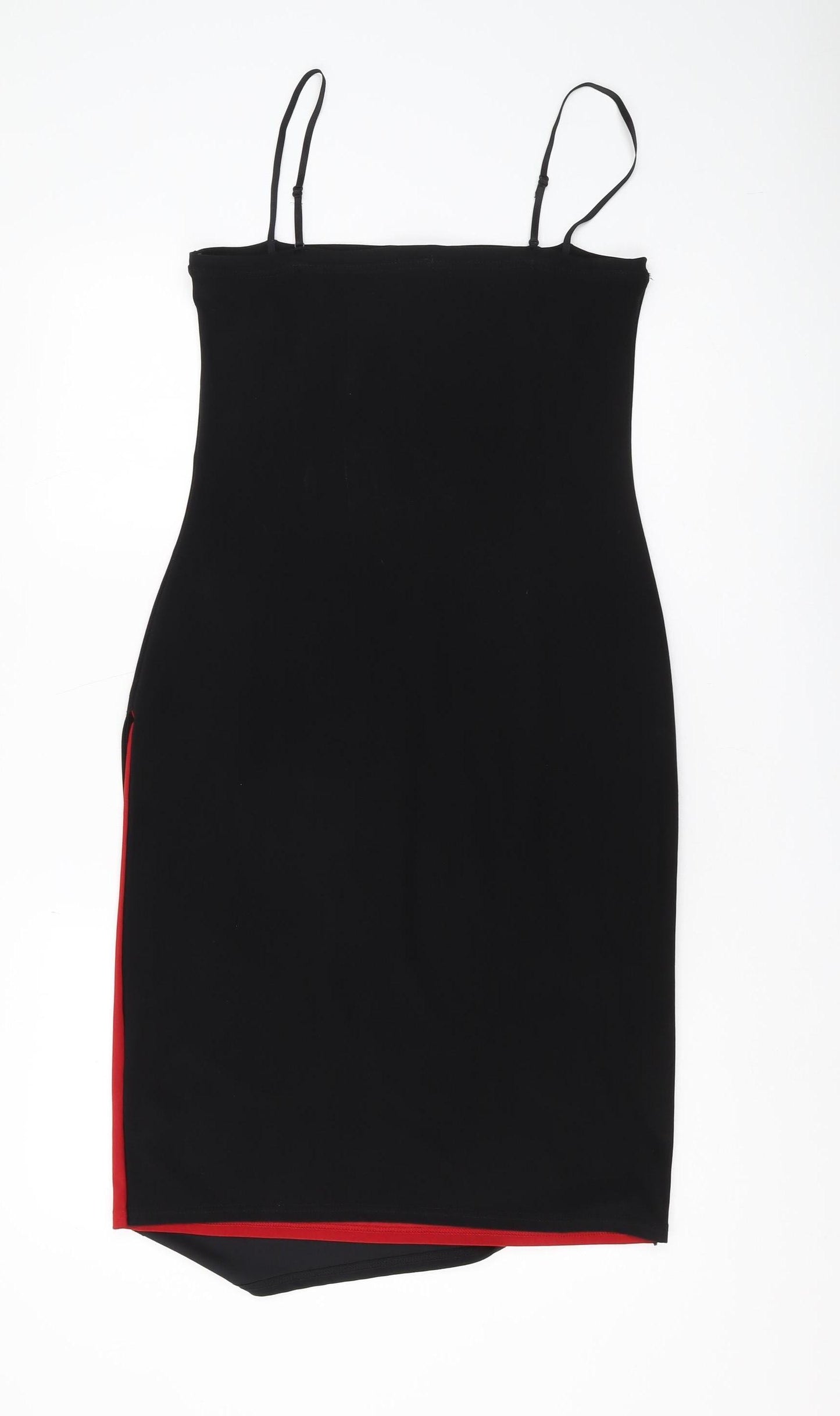 Bay Black Floral Slip Dress, Women, Size 14, Party