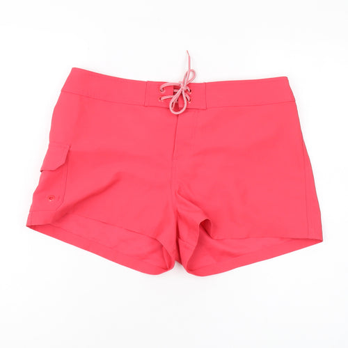 Jag Women's Pink Cargo Shorts - Regular Fit, M