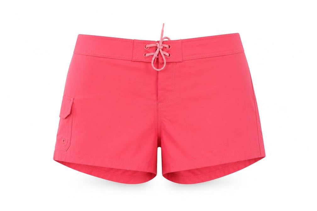Front view of Jag Women's Pink Cargo Shorts - Regular Fit, M