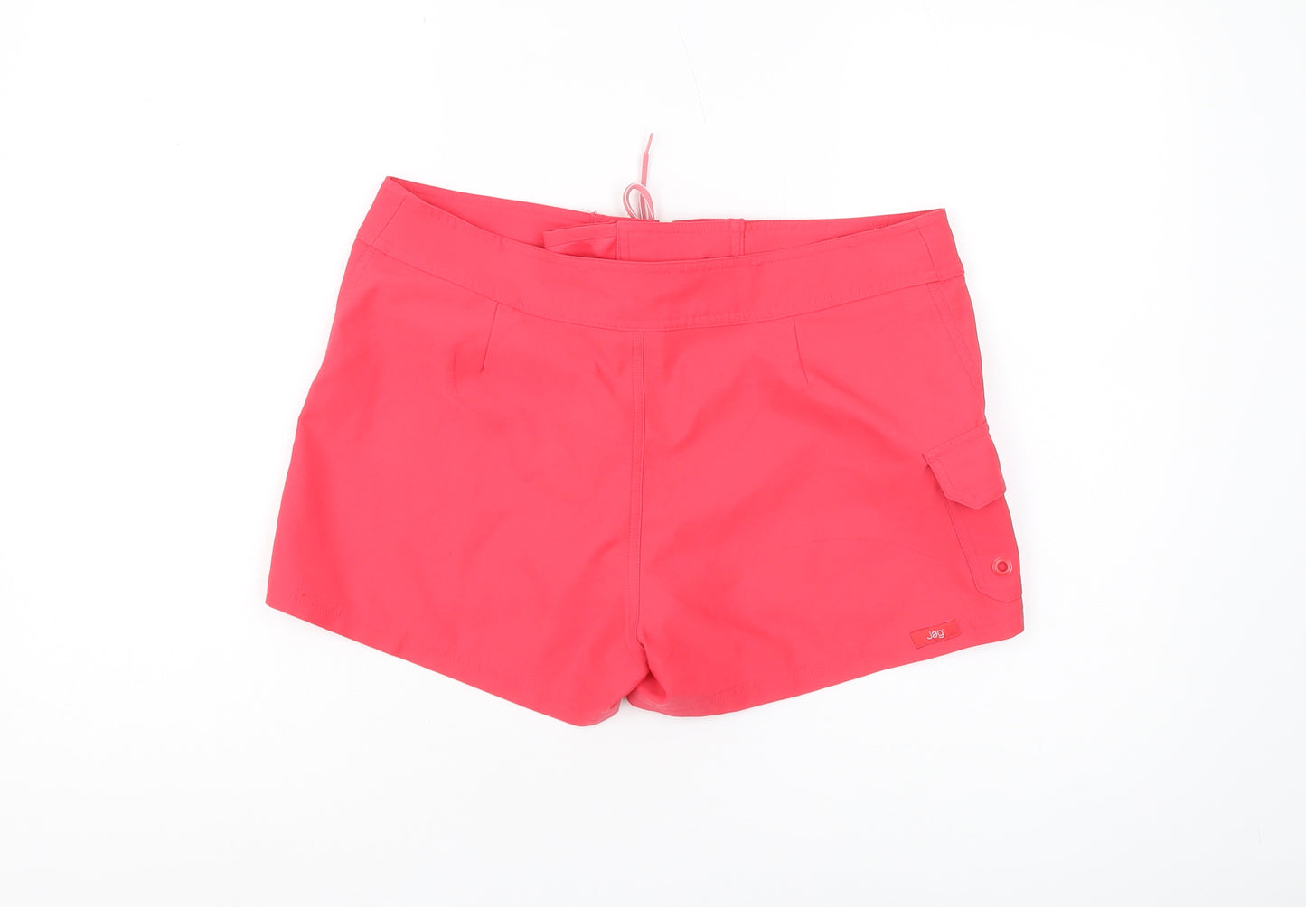 Jag Women's Pink Cargo Shorts - Regular Fit, M