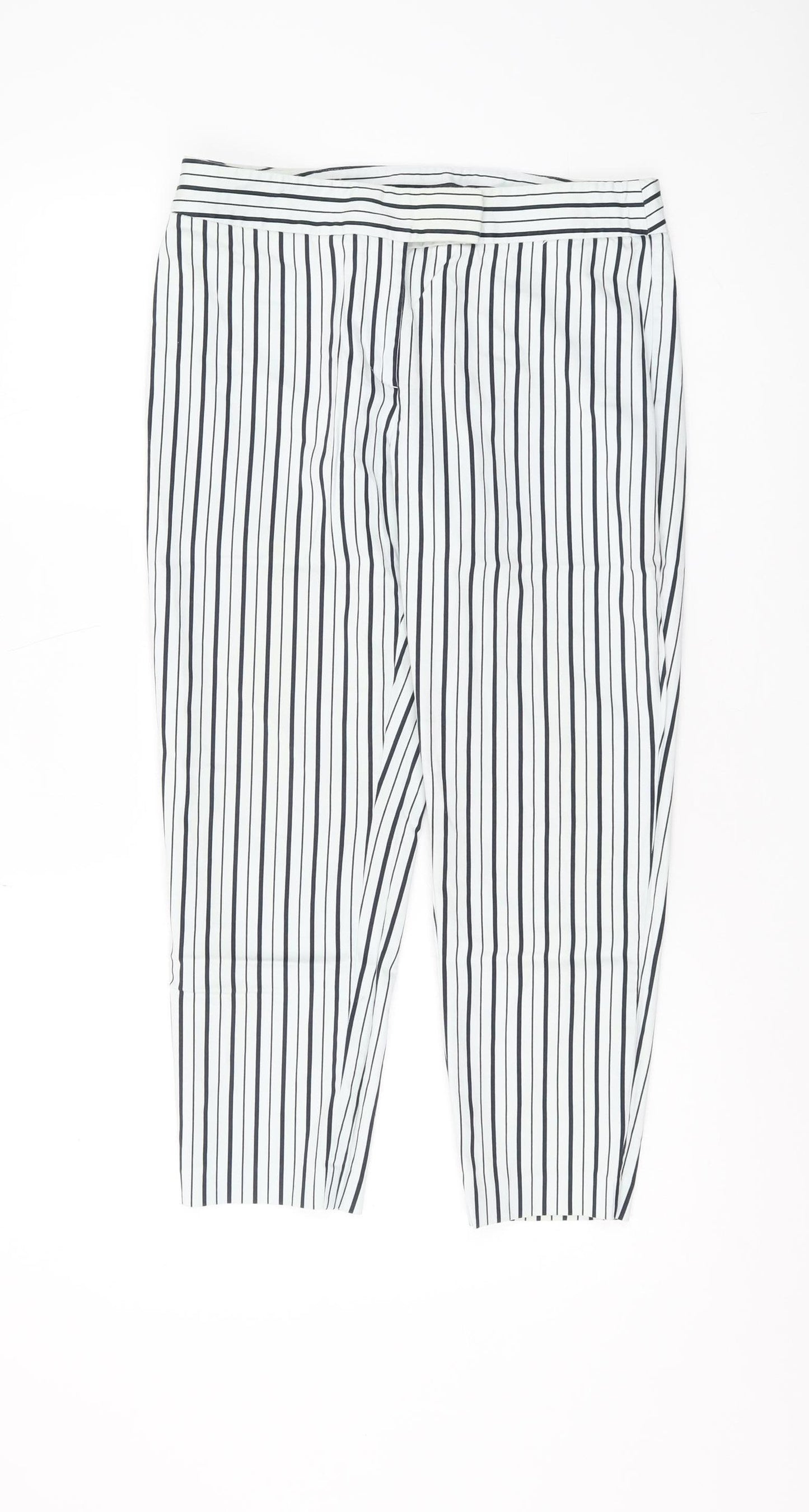 Marks and Spencer Women's Striped Trousers - Size 12