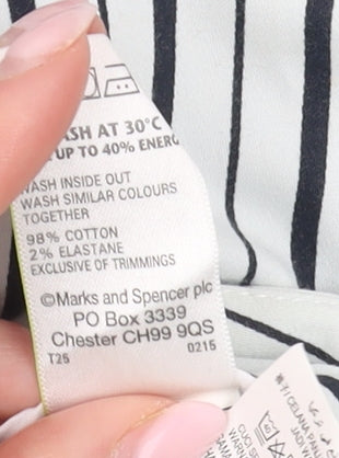 Marks and Spencer Women's Striped Trousers - Size 12