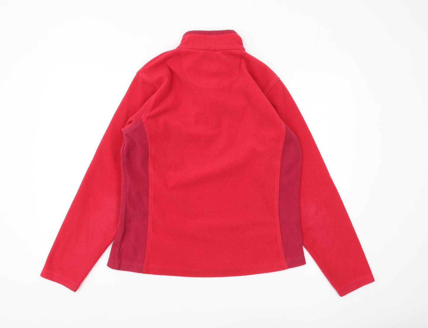 Regatta Women's Red Fleece Pullover 1/4 Zip Sweatshirt Size 14