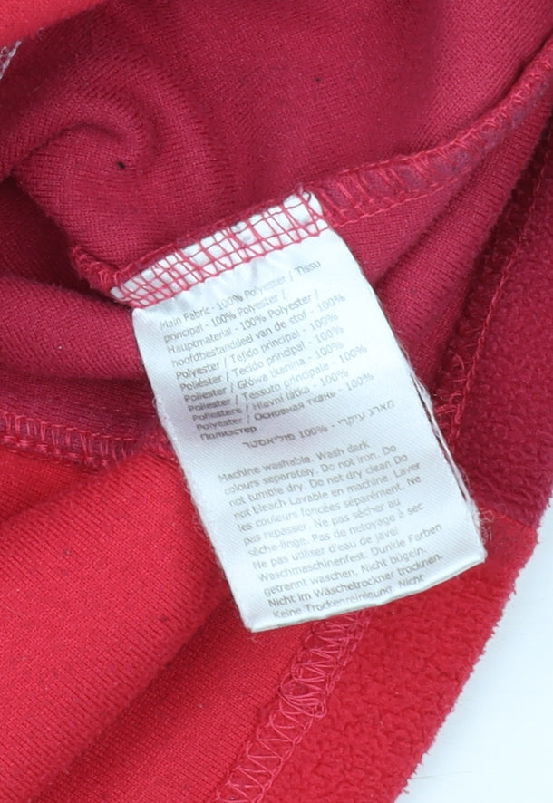 Regatta Women's Red Fleece Pullover 1/4 Zip Sweatshirt Size 14