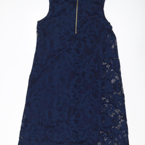 Ronni Nicole Women's Blue Lace Sheath Dress Size 16