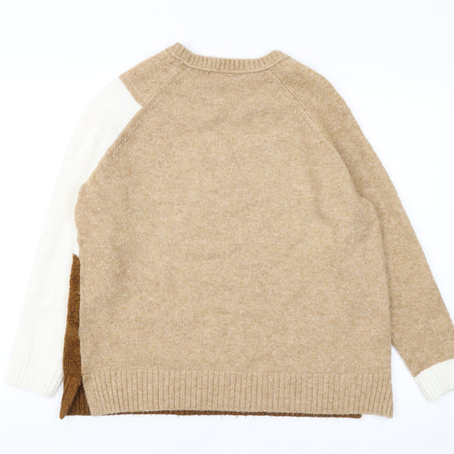 Marks and Spencer Women's Multicoloured Pullover Jumper L