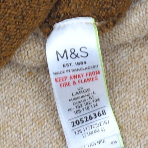 Marks and Spencer Women's Multicoloured Pullover Jumper L