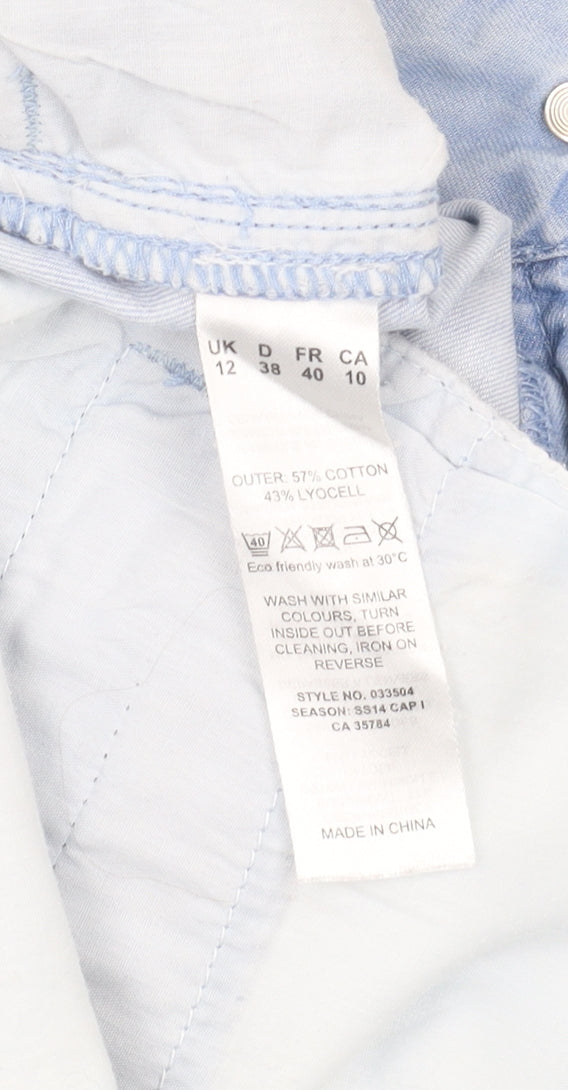 Minuet Women's Blue Capri Trousers, Size 12, Petite