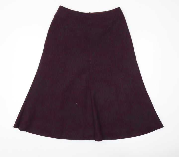 Eastex Women's Purple A-Line Midi Skirt Size 10