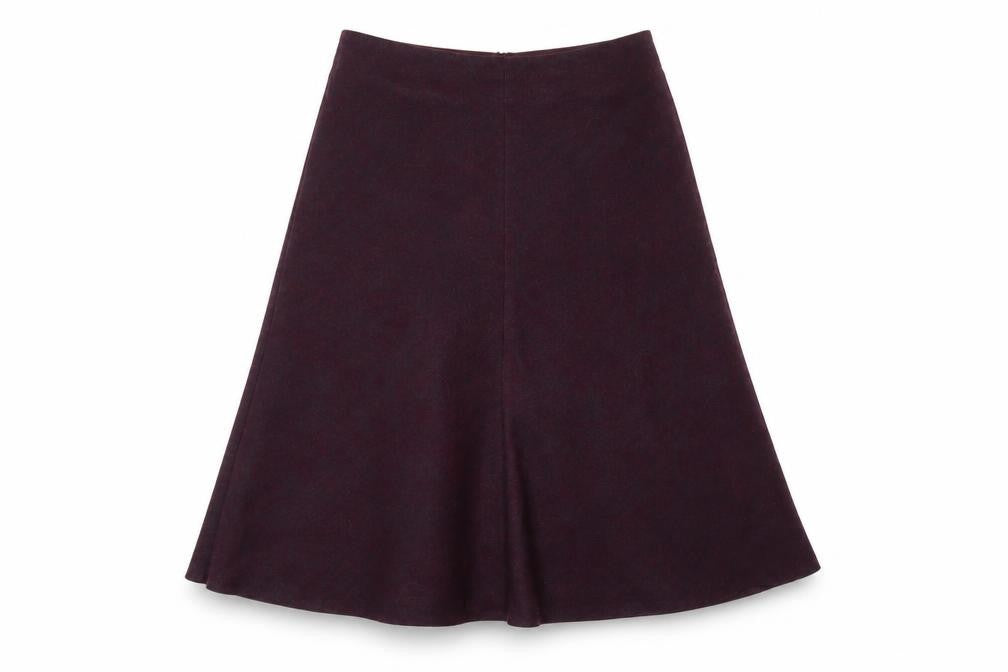 Eastex Women's Purple A-Line Midi Skirt Size 10