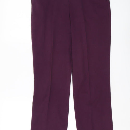 Eastex Women's Purple Straight Trousers Size 10