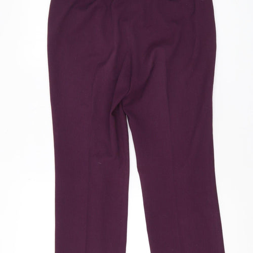 Eastex Women's Purple Straight Trousers Size 10