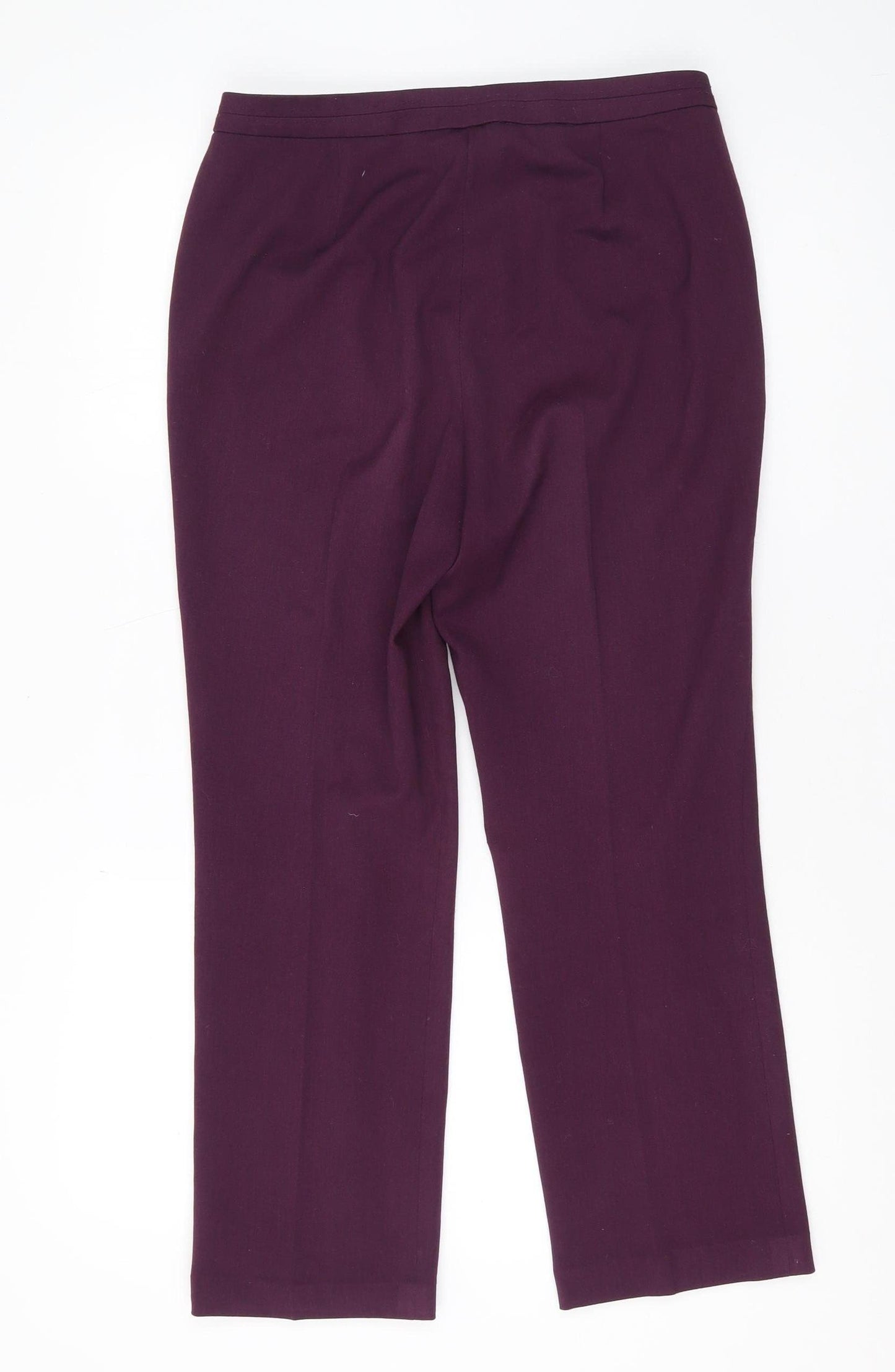 Eastex Women's Purple Straight Trousers Size 10
