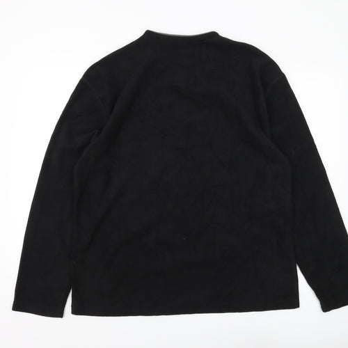 Bridgeport Men's Black V-Neck Pullover Sweatshirt M