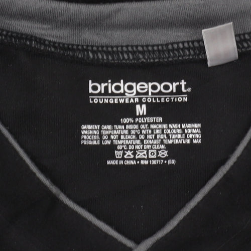 Bridgeport Men's Black V-Neck Pullover Sweatshirt M