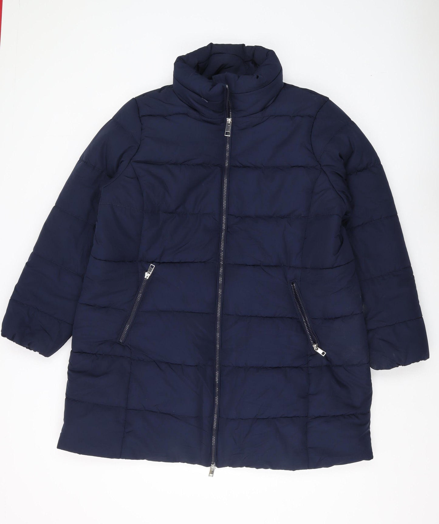 Marks and Spencer Women's Blue Puffer Jacket Size 20