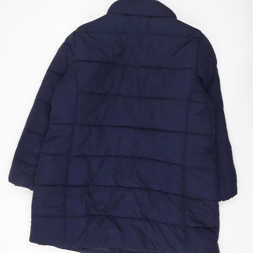 Marks and Spencer Women's Blue Puffer Jacket Size 20