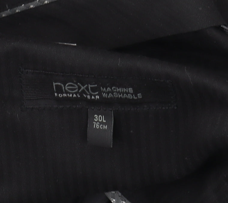 Next Men's Black Dress Pants Size 30 Formal Trousers