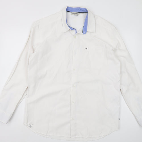 Regatta Men’s White Long Sleeve Button-Up Shirt L