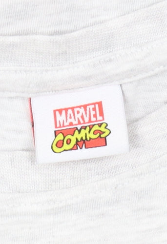 Marvel Boys White Superhero Graphic T-Shirt 6-7 Years