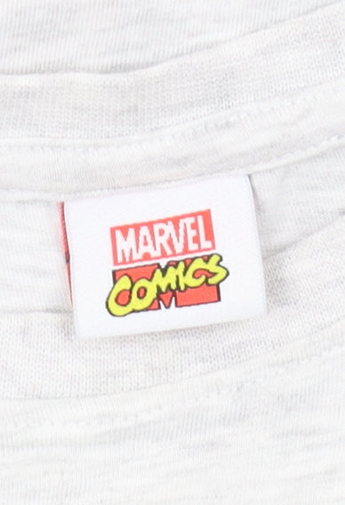 Marvel Boys White Superhero Graphic T-Shirt 6-7 Years