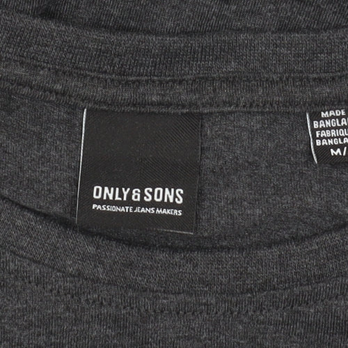 ONLY & SONS Men’s Black M Crew Neck T-Shirt