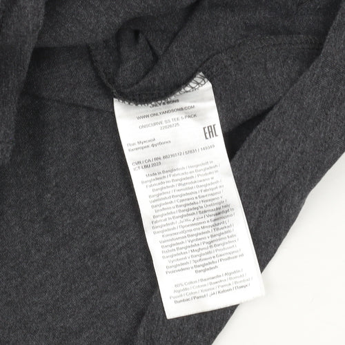ONLY & SONS Men’s Black M Crew Neck T-Shirt