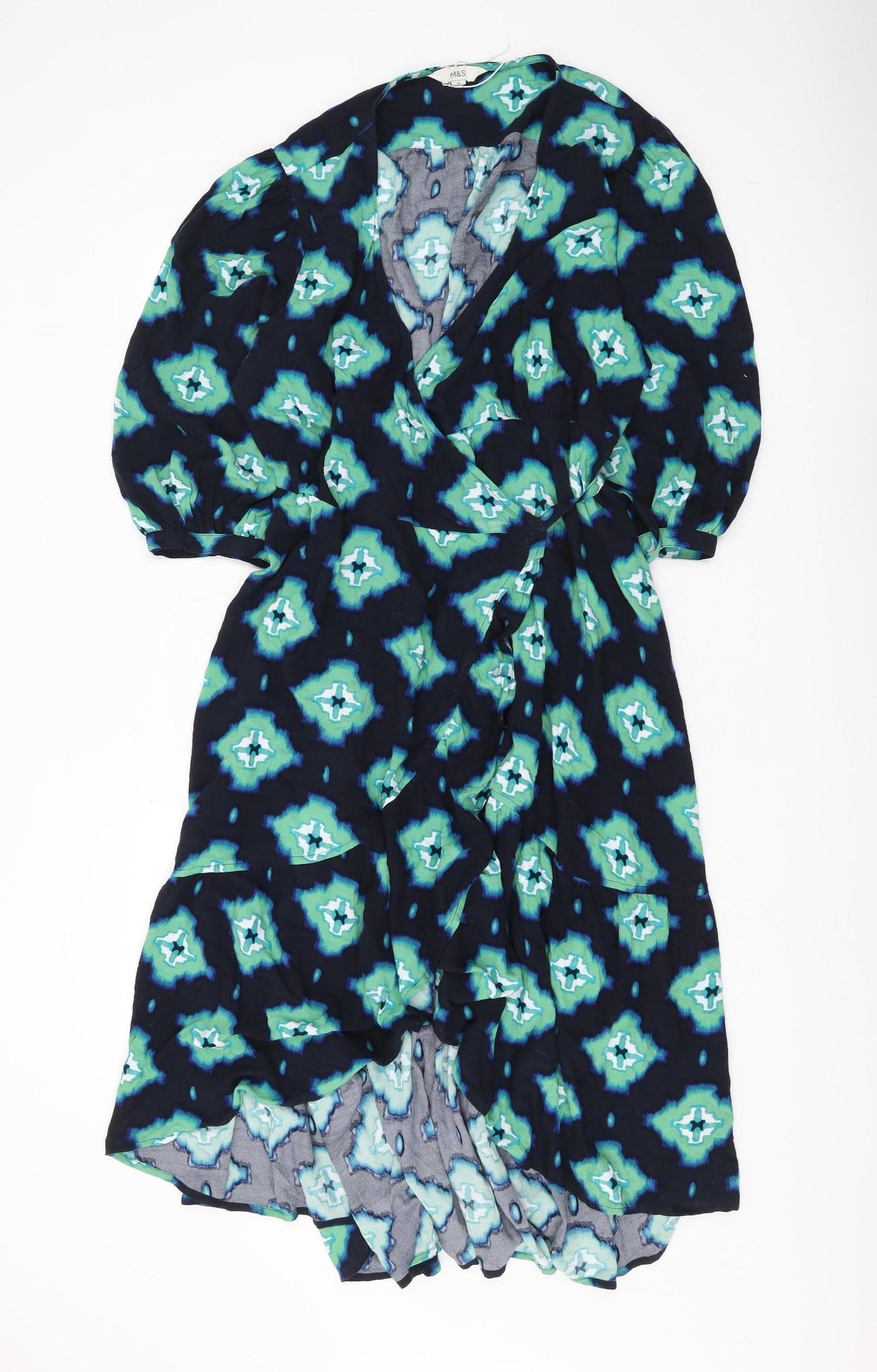Marks and Spencer Women's Multicoloured Size 18 Wrap Dress
