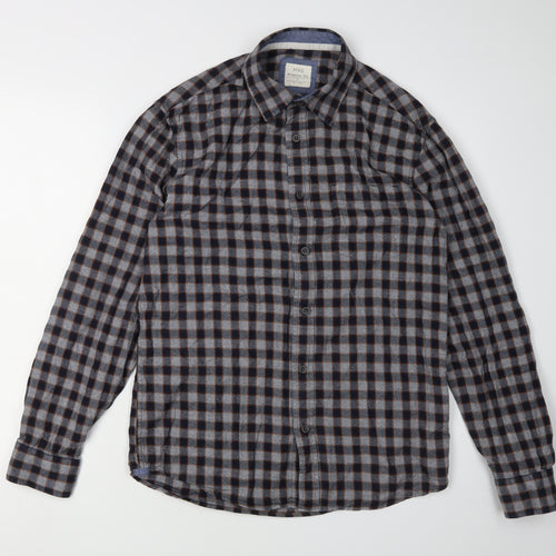 Marks and Spencer Men's Multicoloured Check Shirt, Size S