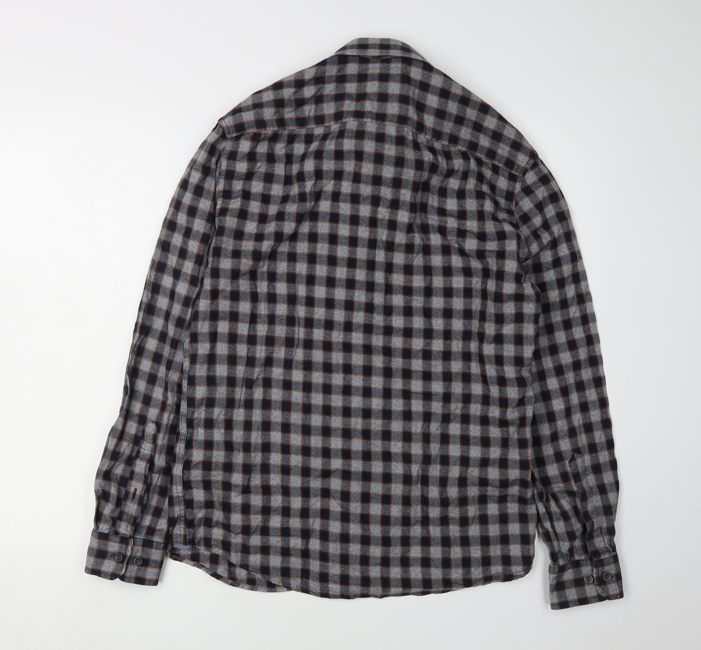 Marks and Spencer Men's Multicoloured Check Shirt, Size S