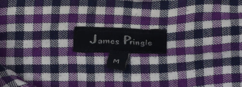 James Pringle Men's M Purple Checkered Shirt