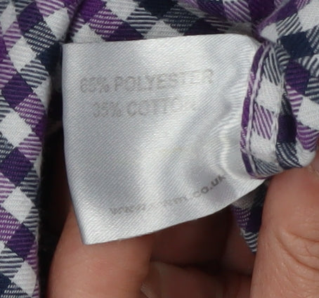 James Pringle Men's M Purple Checkered Shirt