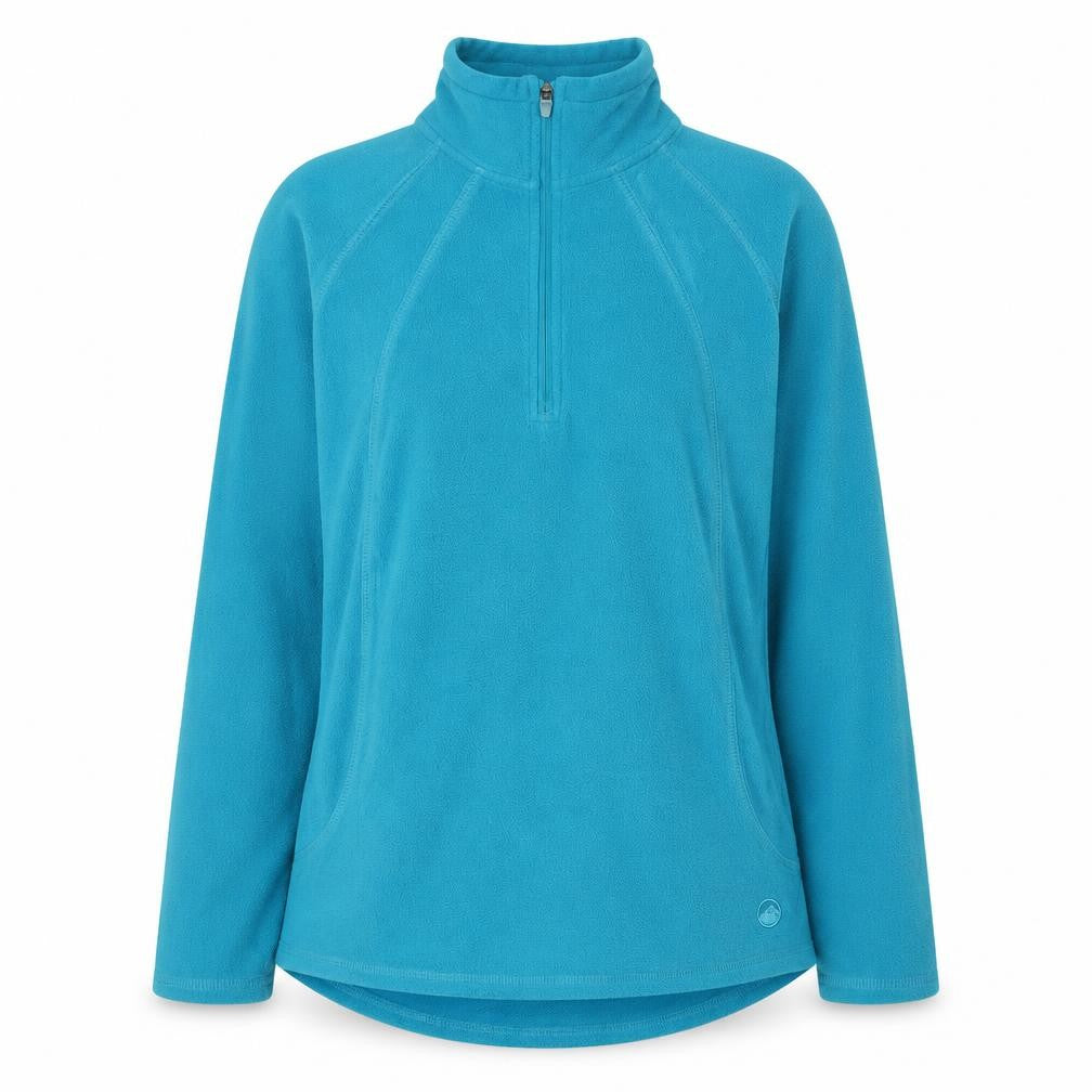 Peter Storm Womens Blue High Neck Polyester Pullover Sweatshirt