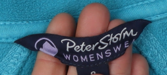 Peter Storm Womens Blue High Neck Polyester Pullover Sweatshirt