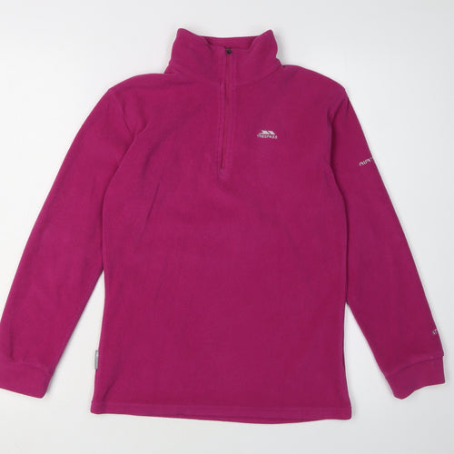 Trespass Girls Pink Fleece Pullover Sweatshirt 11-12 Years