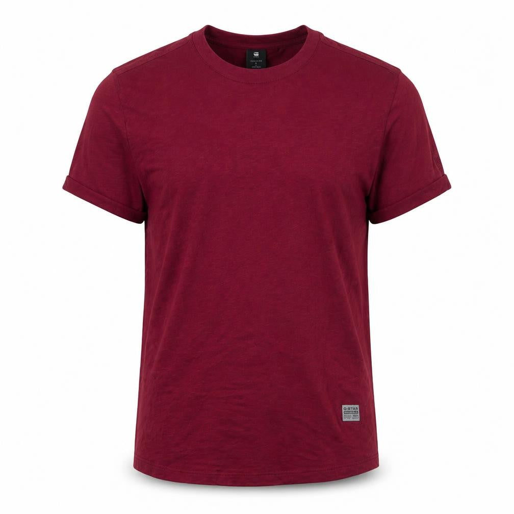 G-Star Raw Men's Red Cotton T-Shirt, Short Sleeve, Size S