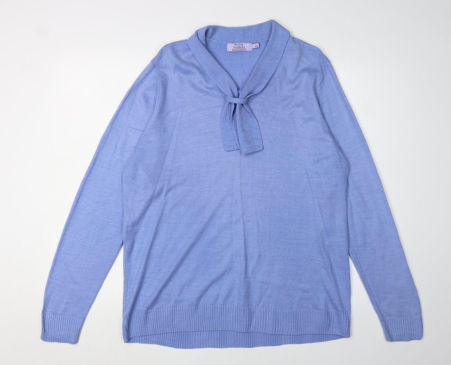 Honor Millburn Women's Blue Collared Jumper L
