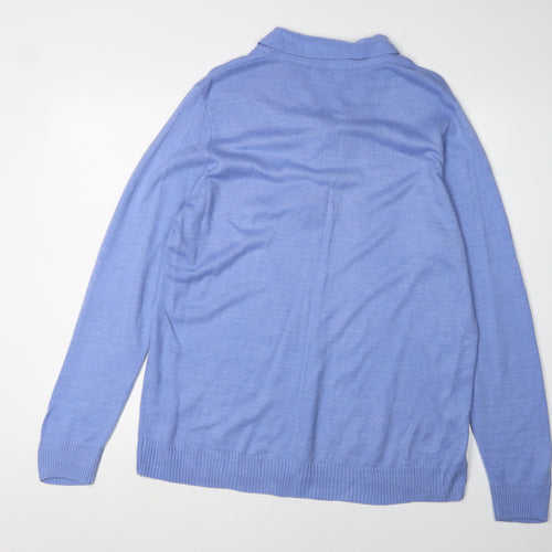Honor Millburn Women's Blue Collared Jumper L