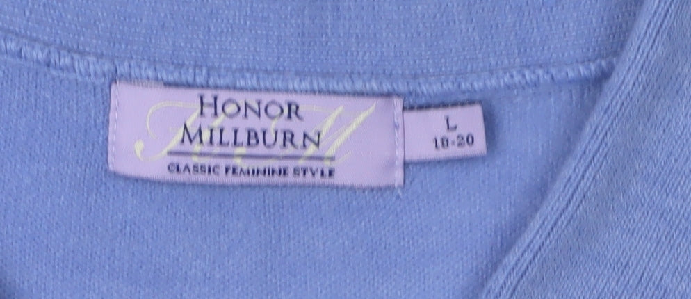 Honor Millburn Women's Blue Collared Jumper L