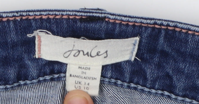 Joules Women's Blue Denim Jeans, Size 14, Medium Wash