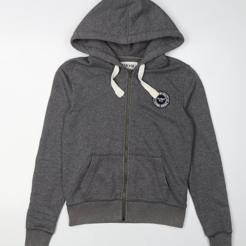 Soulcal & Co Women's Grey Full Zip Hoodie Size 10