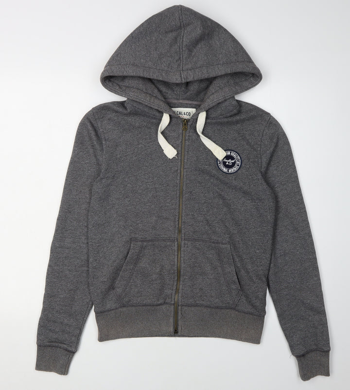 Soulcal & Co Women's Grey Full Zip Hoodie Size 10