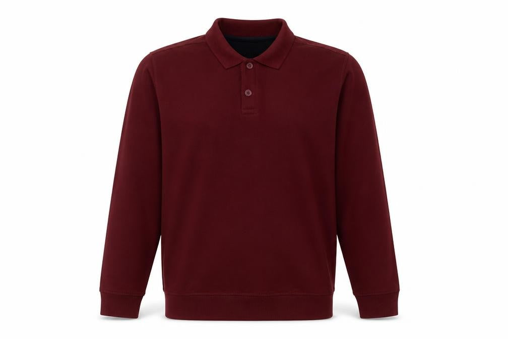 James Pringle Men's Red M Long Sleeve Polo Shirt