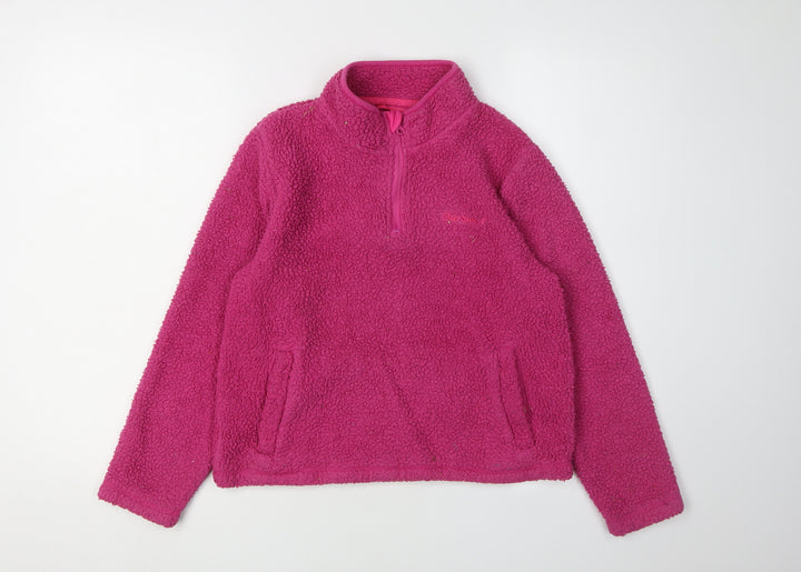Peter Storm Girls Pink 1/4 Zip Sweatshirt 11-12 Years