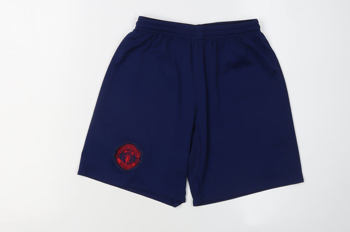 Adidas Boys Blue Football Shorts 9-10 Years Athletic